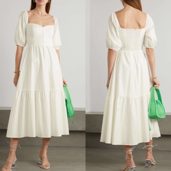 Reformation Rutherford Dress White - Size 6 - Picture 1 of 4